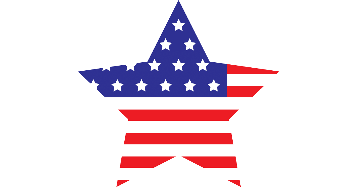 星形の米国の国旗