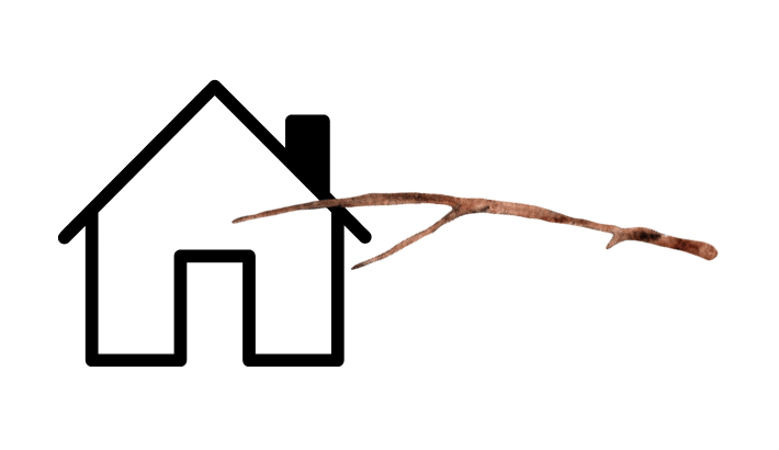 家と枝