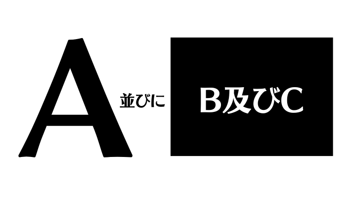 a並びにb及びc